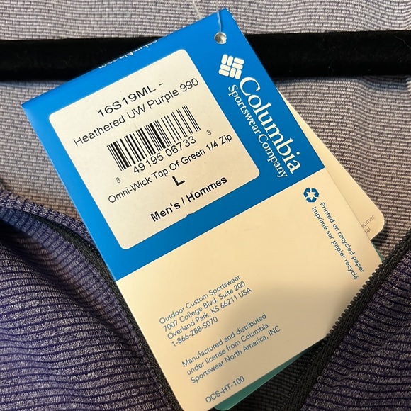 Columbia Golf 1/4 zip jacket. - Picture 3 of 6